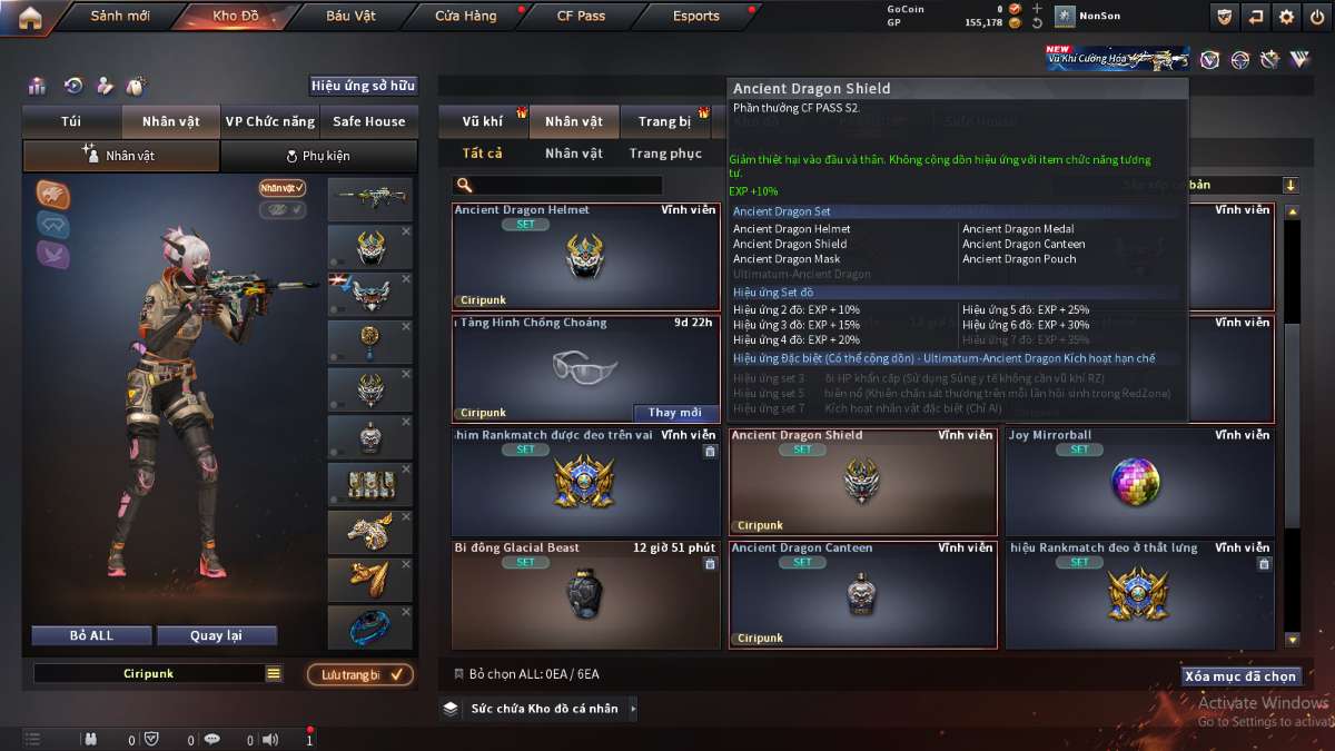 shop acc cf uy tin gia re